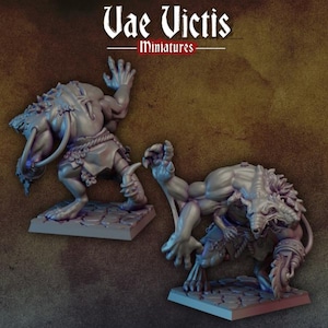 Mutated Giant Rat DnD Dungeons and Dragons 28mm/32mm TTRPG Fantasy Wargame Mini Monster figurine 5e
