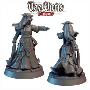 Flagellant Sister Darkest Dungeon DnD Dungeons and Dragons 28 mm/32 mm Łowca krwi TTRPG Gra wojenna NPC Rozrzut terenu Wampir NPC Kampania