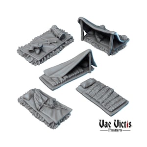 DnD Fantasy RPG Camp Miniature Scatter Terrain 28mm/32mm for Dungeons and Dragons D&D Pathfinder Fantasy Tabletop RPG Wargame Miniatures