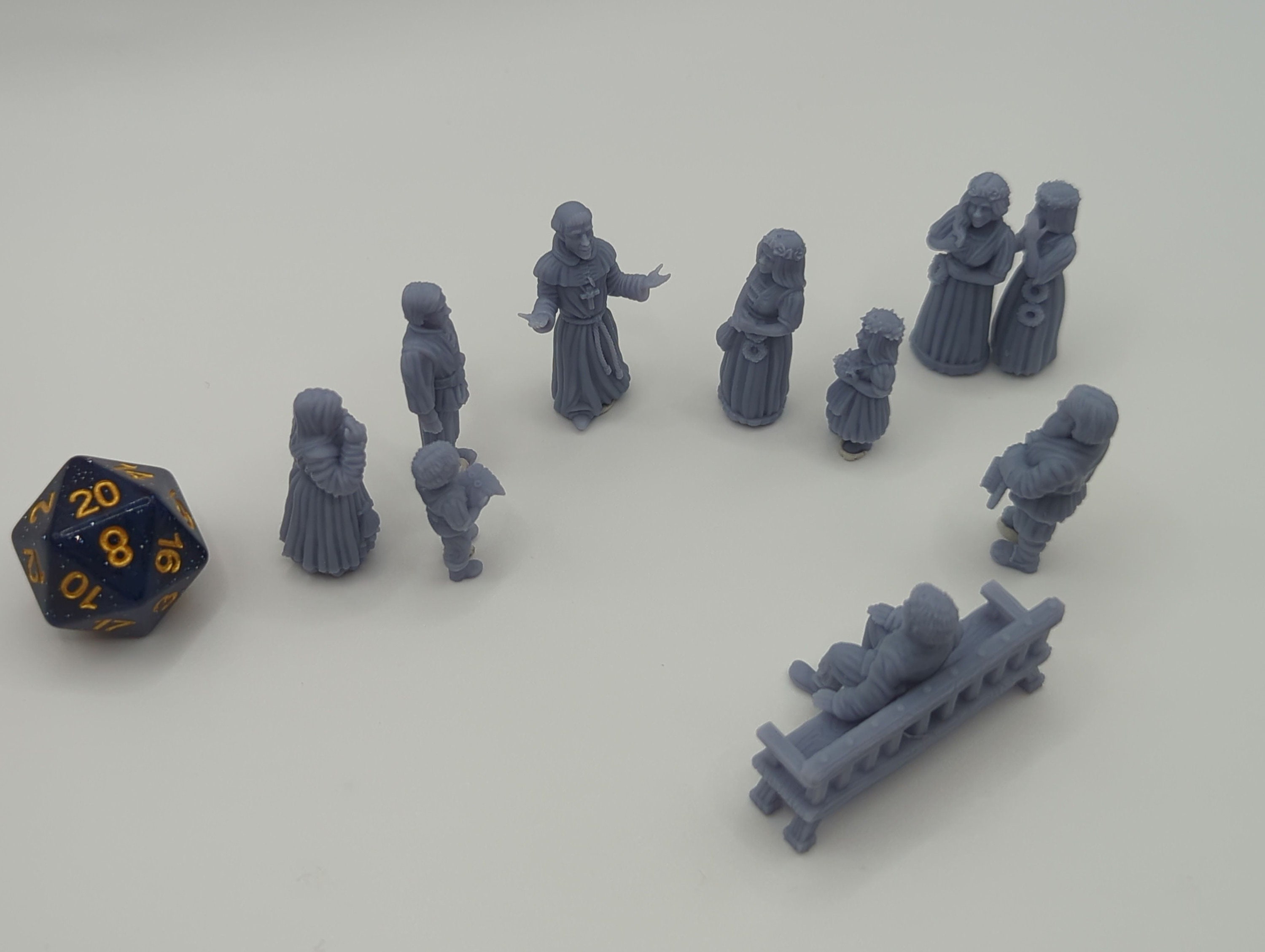 Wedding Miniature Set for Dnd, Dungeons and Dragons, Village ...
