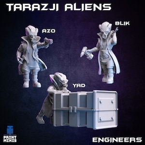 Tarazja Alien Mechanics, Alien Miniatures, Scifi Tabletop Games, Alien RPG, Interstellar, Alien Ecosystem Miniatures, DnD Scatter Terrain