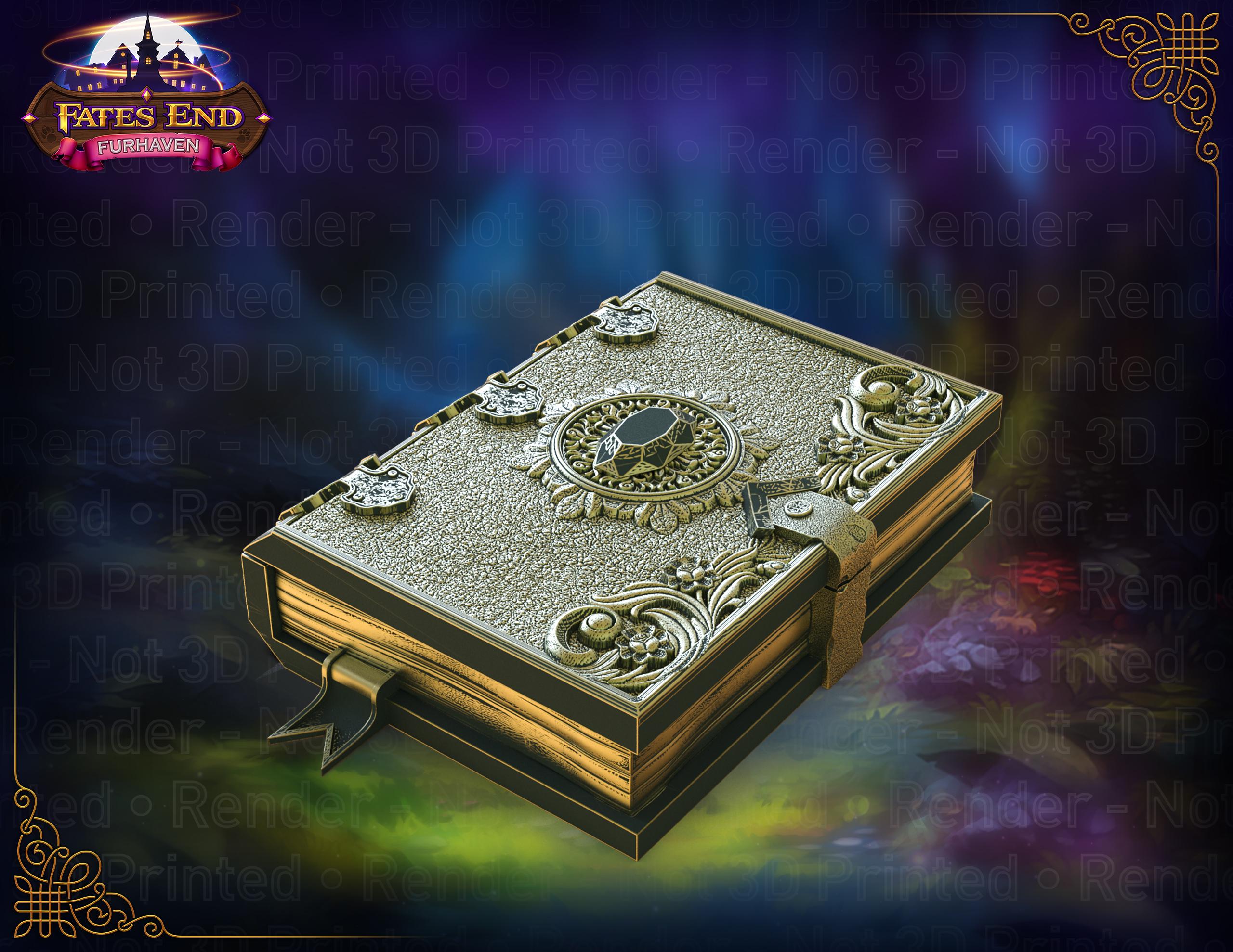 Wizard's Magic Tome – Spell Card Holder & Deck Box – Support-free
