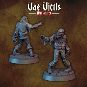 Vampire Spawn DnD Dungeons and Dragons 28mm/32mm DnD5e Monsters DnD Beyond Vampire NPC miniature scatter Zombie DnD Monster
