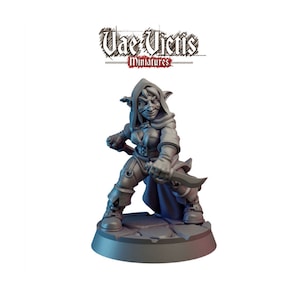 Goblin Rogue Miniature for DnD Dungeons and Dragons Tabletop RPG Miniatures DnD Rogue Goblin Warrior Fighter 28mm/32mm Scale options