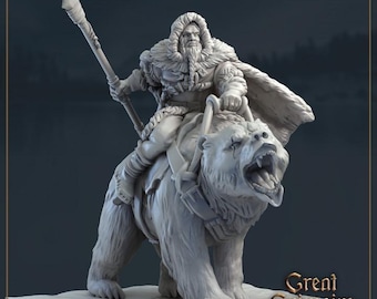 RoarAndBear Dungeons and Dragons 28mm/32mm/38mm Mini RPG Tabletop Miniature DnD Painting Pathfinder 5e DnD - GG