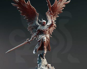 Gott des Friedens und des Friedens Geflügelter Engel Krieg Krieger Mini RPG Tabletop Miniature DnD Pathfinder 5e DnD Horauthin- DmS