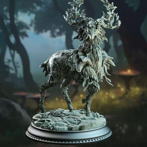 Noble Forest Spirit Miniature Dungeons and Dragons Deer Beast Mini RPG Tabletop Miniature DnD Painting Pathfinder 5e DnD Gwynevel - DmS