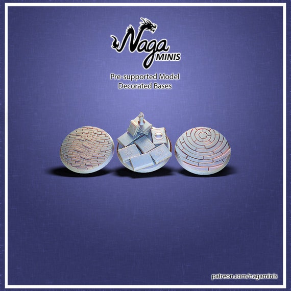 Basette Rotonde Per Miniature Da 28 Mm (50 Pezzi) - Ideali Per Wargame E Giochi Da Tavolo, In PP Resistente. Migliora L'esposizione Delle Tue Statuette!