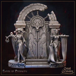 ゲート オブ エタニティ ミニチュア DnD ダンジョンズ アンド ドラゴンズ 28 mm/32 mm TTRPG ファンタジー ミニチュア バーニング カオス テーブルトップ ミニチュア スキャッター テレイン