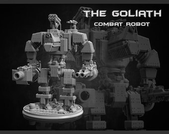 Large Goliath Combat Walker 28mm/32mm Mech Warrior TTRPG Fantasy Wargame Robot Mech Sci-fi Miniature Dieselpunk mech
