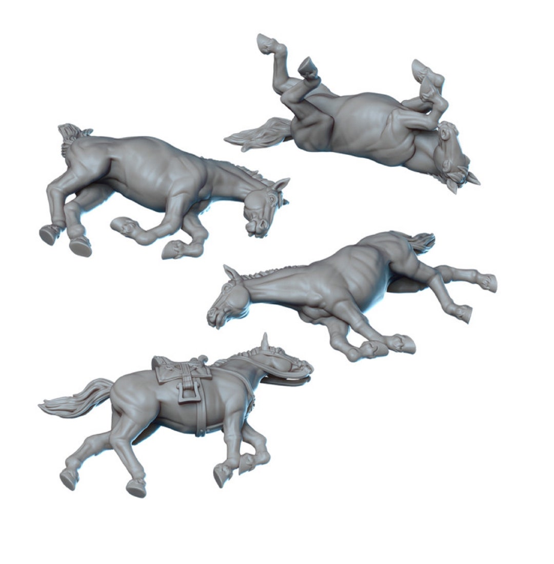 The Dead Horses 28mm 32mm Dnd Dungeons and Dragons Etsy