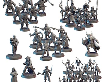 40pc DnD Starter Set, Dungeon Master, Dungeons and Dragons, Skeletons, Mutant Cultists, Bug Bears, Warrior, Goblins + MORE!