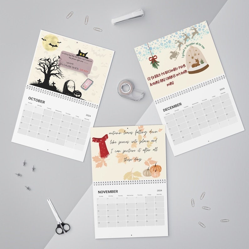 2024 Taylor Swift Roaring Twenties Calendar Swiftie Eras Tour Etsy UK