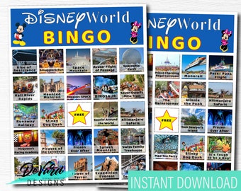 DisneyWorld Bingo Spiel: Schnitzeljagd im Freizeitpark (Digitaler Download)