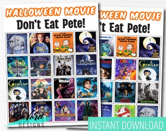 Halloween Don't Eat Pete Party Game- Party Family Night Activity- Fun Family Halloween Movie Game