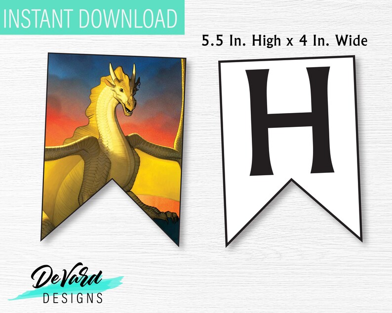 Dragon Birthday Banner Birthday Party Decoration Happy Hatch - Etsy