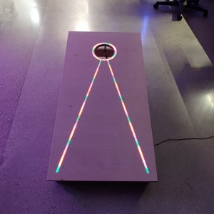 LED Light Up Cornhole Boards