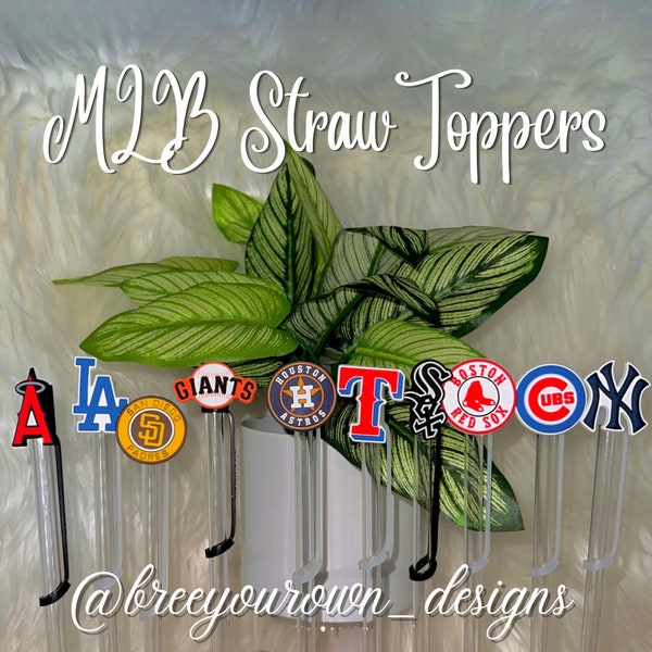 MLB Straw Toppers (fits Stanley Cups) | Fast Shipping | Sports | MLB | Baseball