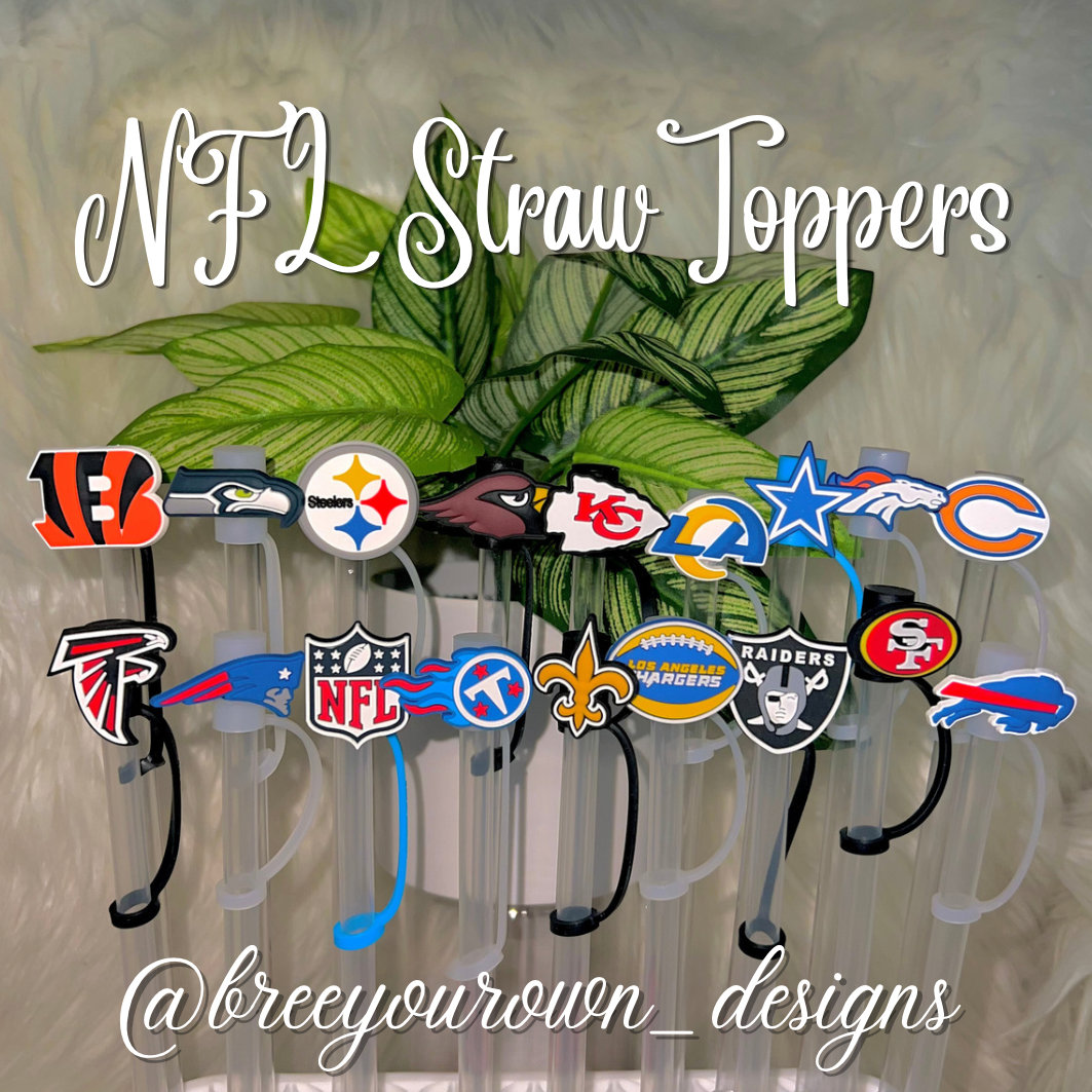 NFL Straw Toppers