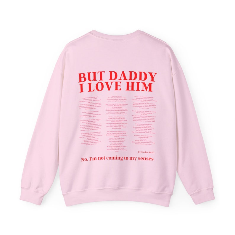 BUT DADDY I Love Him, Taylor Swift Lyrics Sweatshirt, TTPD Aesthetic Etsy
