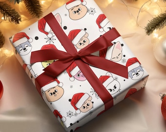 Skzoo Christmas Wrapping Paper: Stray Kids Kpop Gift Wrap