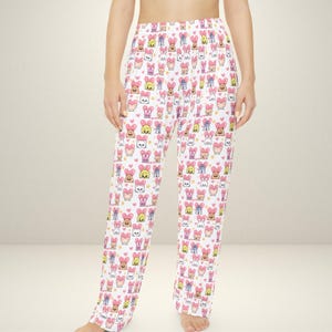 SKZOO Cute Pajamas, Women&#39;s Pajama Pants for Stray Kids Fans, Valentine&#39;s Day Gift, SKZ Pajamas, Cute Lounge Pants, Kpop Fan Apparel,