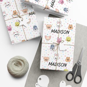 Birthday SKZOO Gift Wrap: Kpop Stray Kids Wrapping Paper image 1