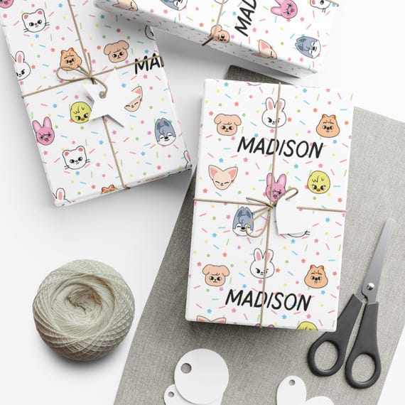 Birthday SKZOO Gift Wrap: Kpop Stray Kids Wrapping Paper