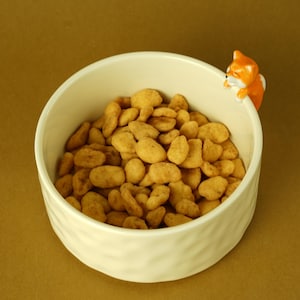 Handmade Ceramic Pet Bowl,Ceramic Dog Bowl,Raised Dog Food and Water Bowl,Gift for Pet,Ceramic Pet Water Bowl