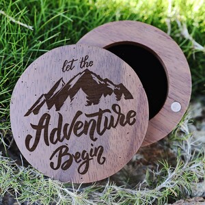 Mountain Adventure Ring Box, Keepsake Ring Box, Adventure Gift, Overland Ring Box, Mountain Engagement Ring Box, Minimalist Ring Box, Love
