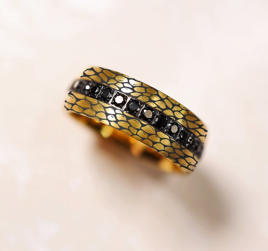 Dragon Scales Wedding Band, Dragon Ring, Dragon Wedding Band, Mythological Beast Gift, Zodiac