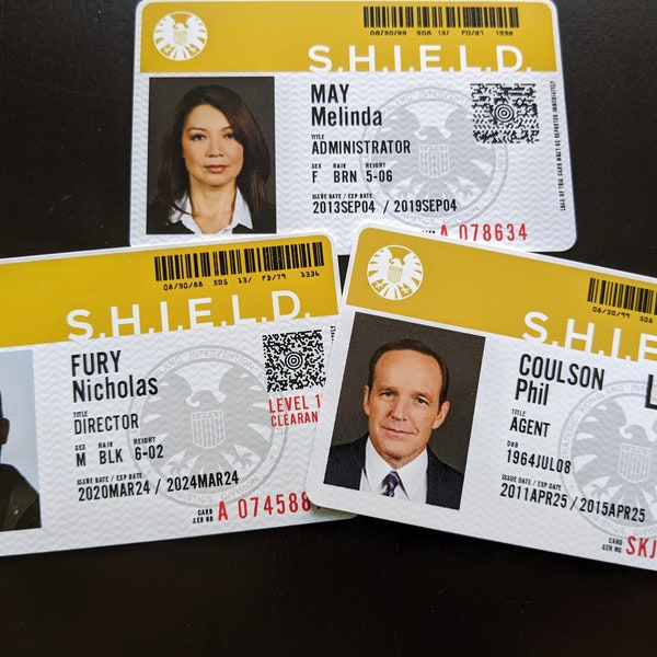 Carte d'identità degli agenti dello S.H.I.E.L.D. - Fedeli all'originale