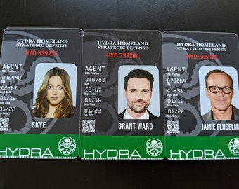 Agents of Hydra Prop ID Cards - Screen Accurate