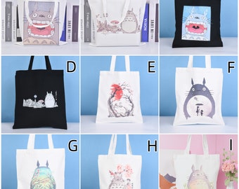 NEW! My Neighbor Totoro Canvas Bag, Totoro Gift Handbag, Market Tote, Shoulder Shopping Bag, Studio Ghibli, Birthday/New Year's Gift