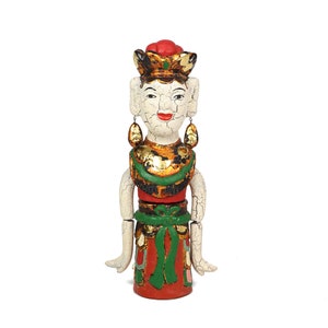 Handmade Dó Paper Prime Lacquer: Fairy Lady Water Puppet Home Decoration Vietnam Collectible Sculpture RG70