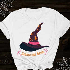 Halloween Bachelorette Shirt, Bewitching Bride Shirt, Halloween Bride Shirt, Halloween Wedding Shirt, Witchy Bride Shirt