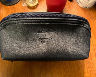 American Fluglinien-Flaggschiff durch SHINOLA Detroit *BLUE* Amenity Kit Beutel (leer)