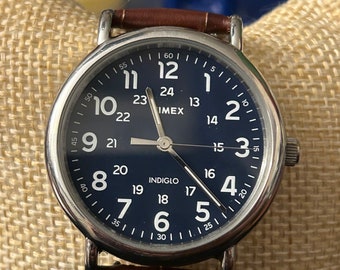 Timex Indiglo Blue Dial
