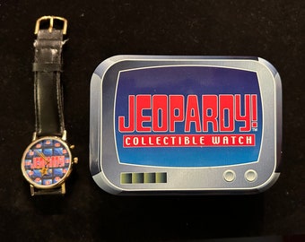 Montre-bracelet de collection Jeopardy 1999. Fonctionne !