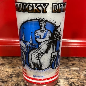 1976 Official Kentucky Derby Mint Julep Glass