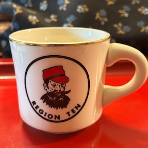Vintage Boy Scouts Region 10 Coffee Mug Cup BSA