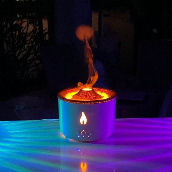 Pilz-Wolke Licht, Diffusor, Luftbefeuchter, Kühles Licht, ätherische Öle, Kühle Lampe, Vulkan