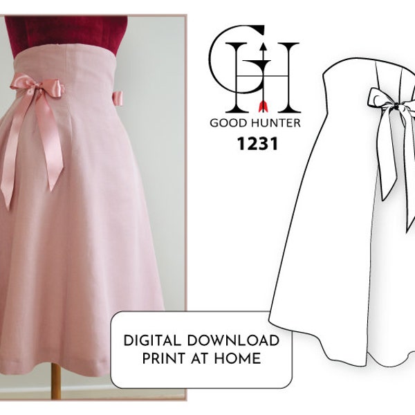 GH Digital Pattern - 1231 - High waisted skirt