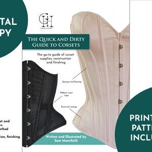 Underbust Corset Belt Digital Pdf Sewing Pattern Easy to Follow Instruction  Book With Illustrations // Sizes: US 00-12 EU Xxxs-xxxl -  Canada