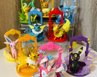 Pokémon Eeveelution Figure collectible toy statue Let’s go Eevee Leafeon Vaporeon Glaceon Jolteon Flareon Sylveon Espeon Umbreon gift family