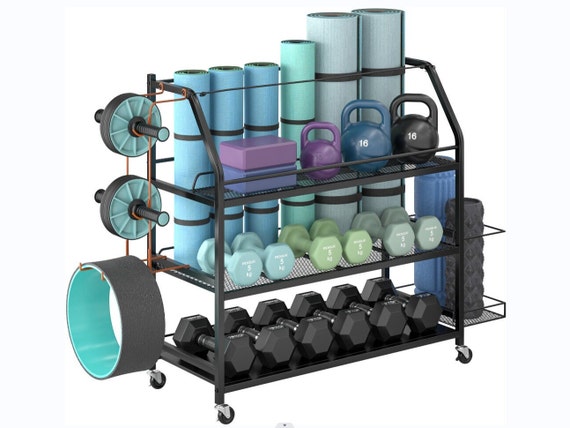 Home Gym Storage Rack Weight Rack for Dumbbells Dumbbell Rack With Wheels Etsy