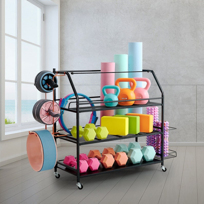 Yoga Mat Storage Rack Weight Rack for Home Gym Home Gym - Etsy