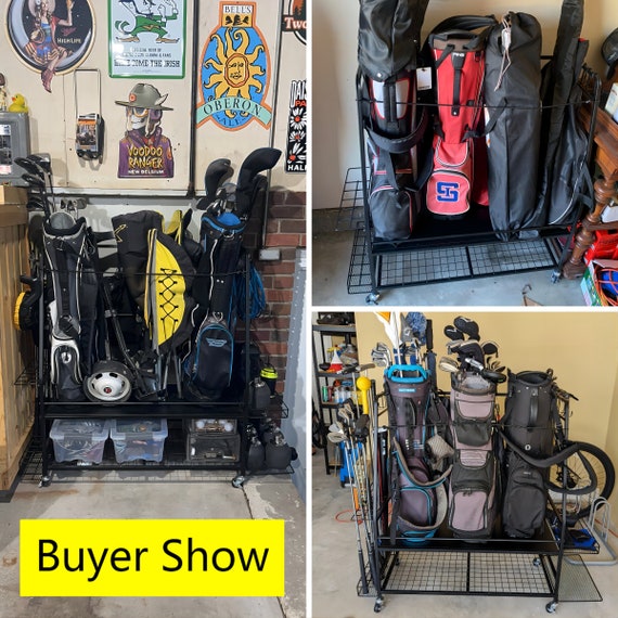 Golf storage rack garage hotsell
