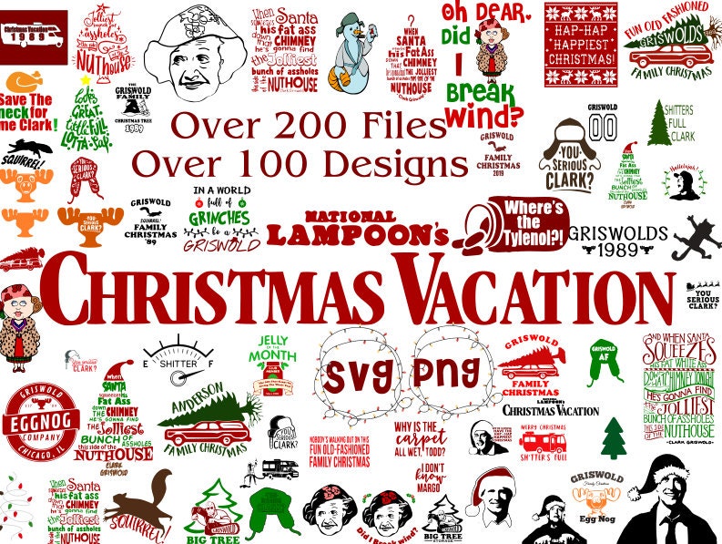 Christmas Vacation Svg Png Bundle, Clark Griswald, National Lampoon