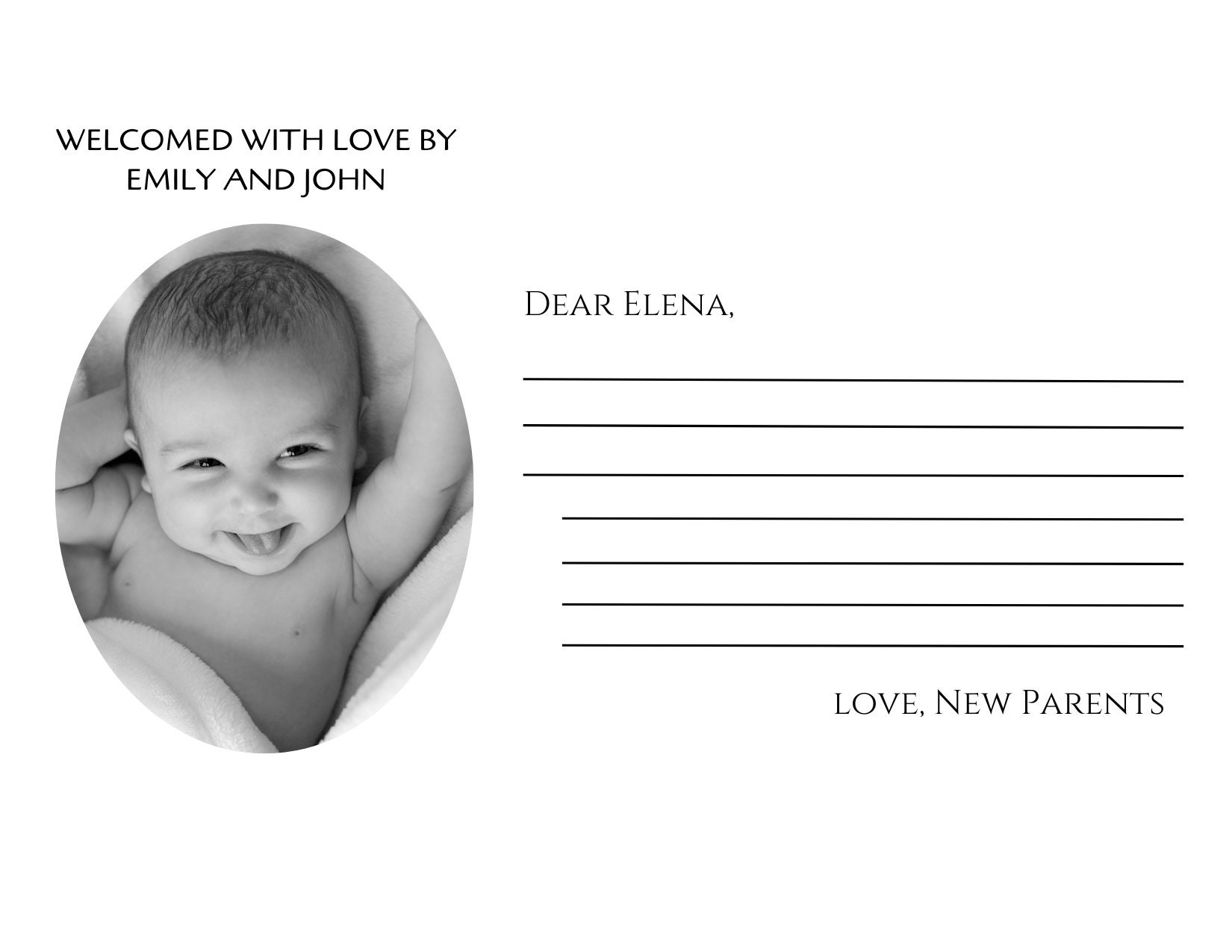 Digital Baby Announcement Photo Birth Announcement, Baby Announcement